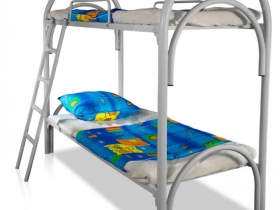Металлические двухъярусные кровати в детский сад, интернат, общежитие